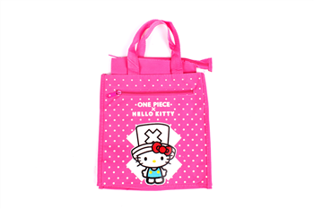 Zippered Tote with Front and Side Pockets