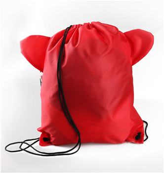 Ear-Shaped Promotional Non-Woven Drawstring Bag