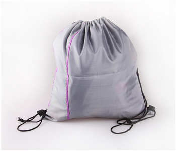 Budget Two-Tone Polyester Drawstring Bag