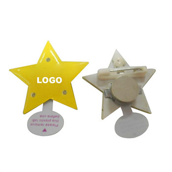 LED Flashing Star Pin