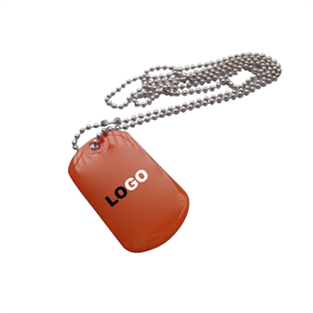 Custom Dog Tags with Beaded Necklace
