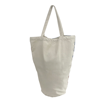 American Flag Canvas Shopping Tote
