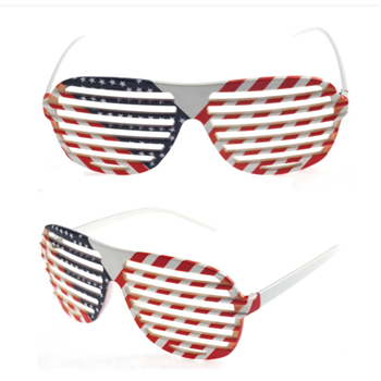 Shutter Shape Flag Glasses