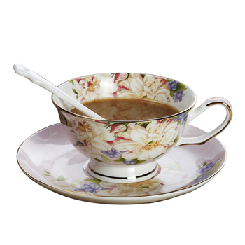 Ceramic Tea Cup and Saucer Set
