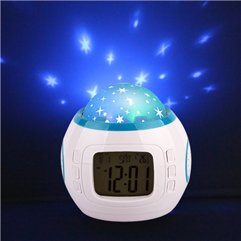 LED Starry Sky Projection Alarm Clock with Music