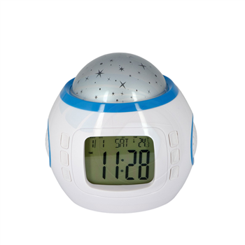 LED Starry Sky Projection Alarm Clock with Music