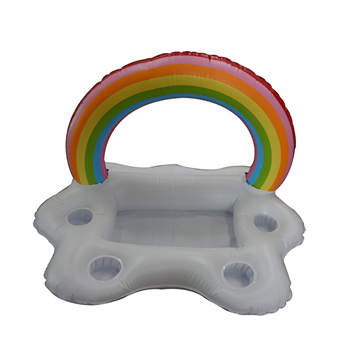 Inflatable Rainbow Beverage Float Tray