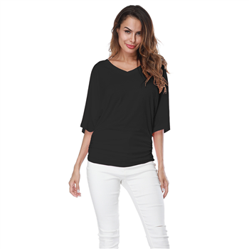 Women's V-Neck Loose Fit T-Shirt