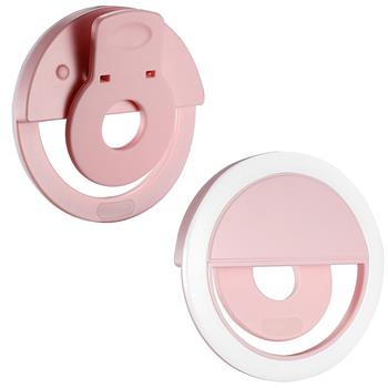 Clip-On Rechargeable Selfie Ring Light (White Light)
