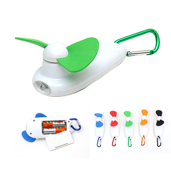  Mini Flashlight & Fan Keychain