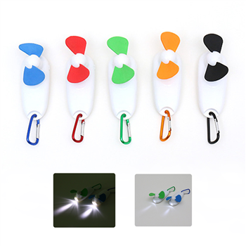  Mini Flashlight & Fan Keychain